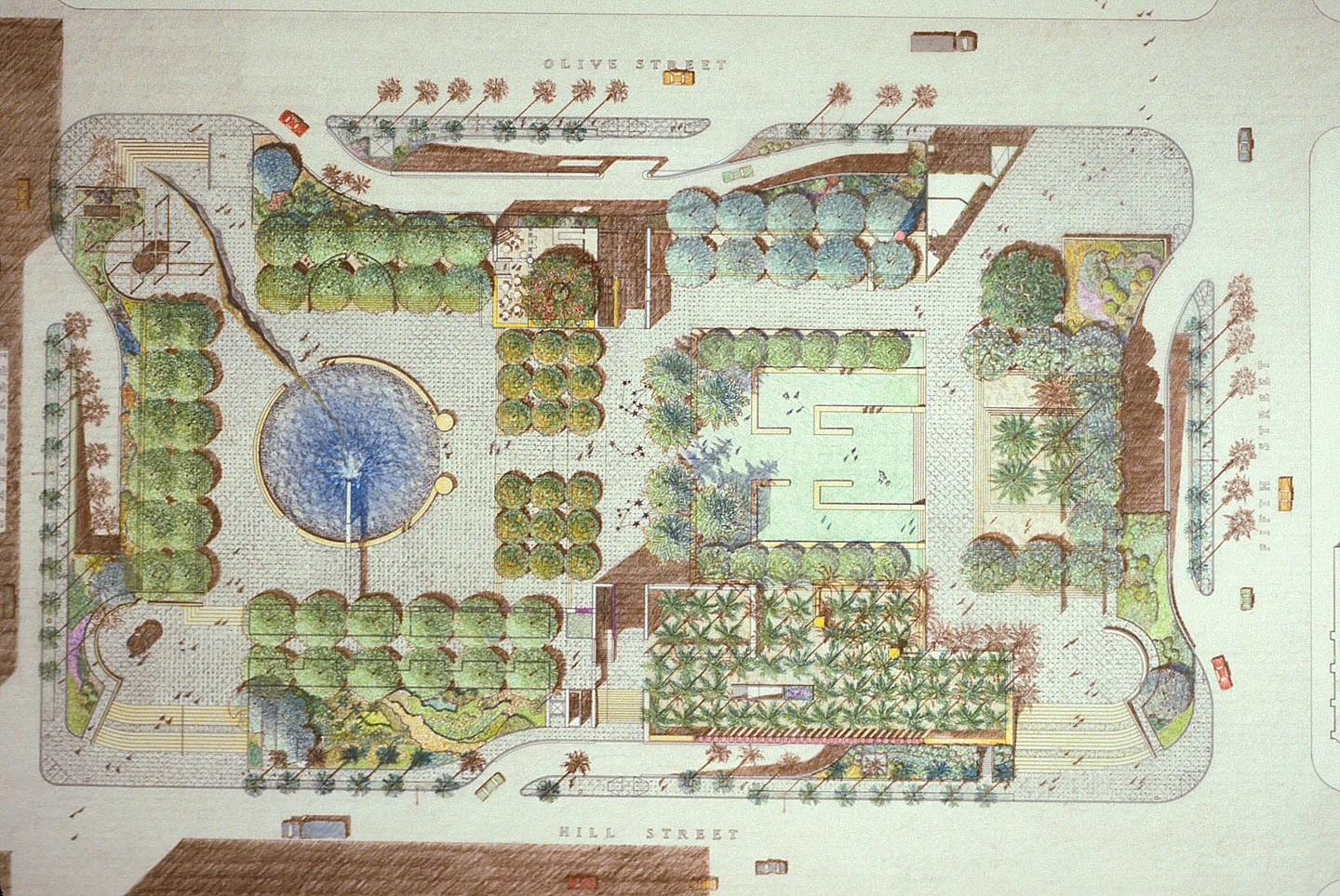 Legorreta illustrative design plan, 1991
