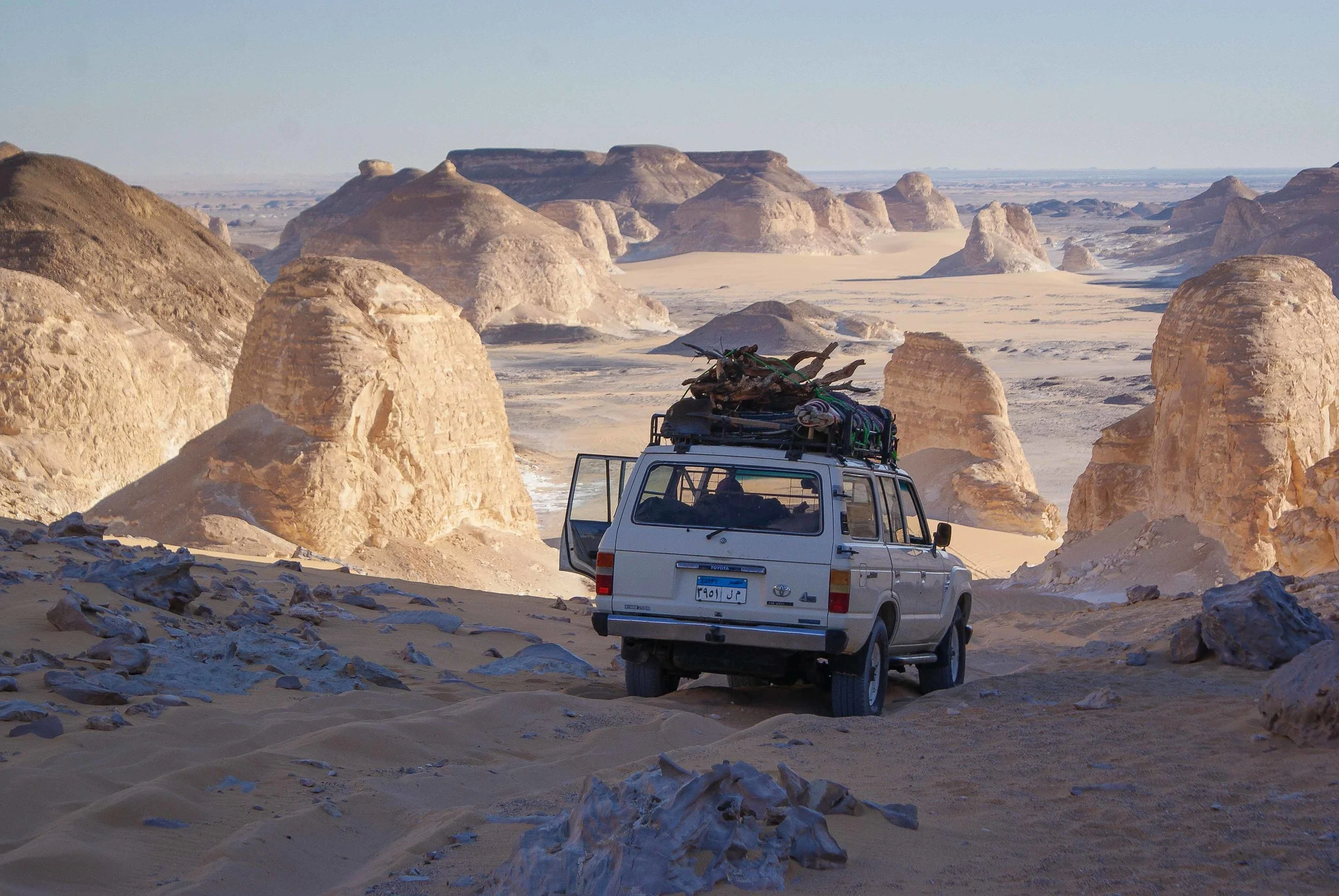 The jeep we travelled in was a simultaneous rocket ship and time machine. This is where we ended up.