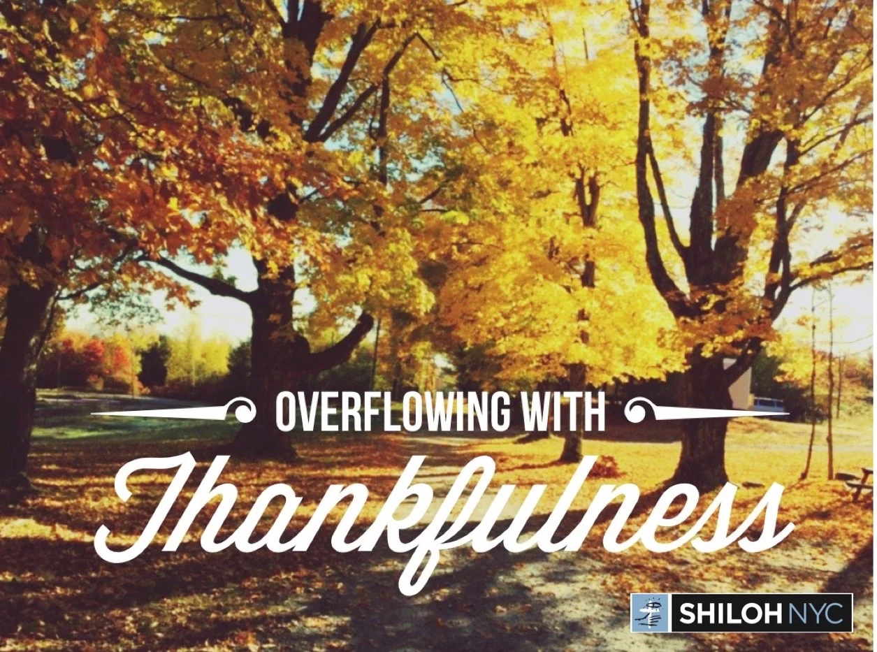 Overflowing with Thankfulness