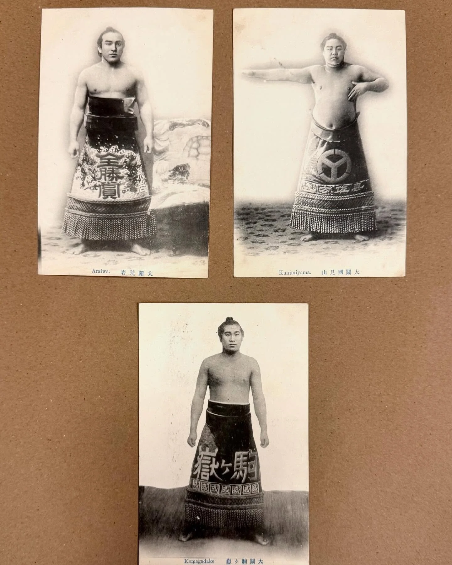 In 1911 someone went on a grand adventure to Japan and  gathered A LOT of post cards!
It&rsquo;s 115-ish years later and they are now in our possession! 
From Sumo wrestlers to daily life, art, architecture, and more!
Here&rsquo;s a few of our favori