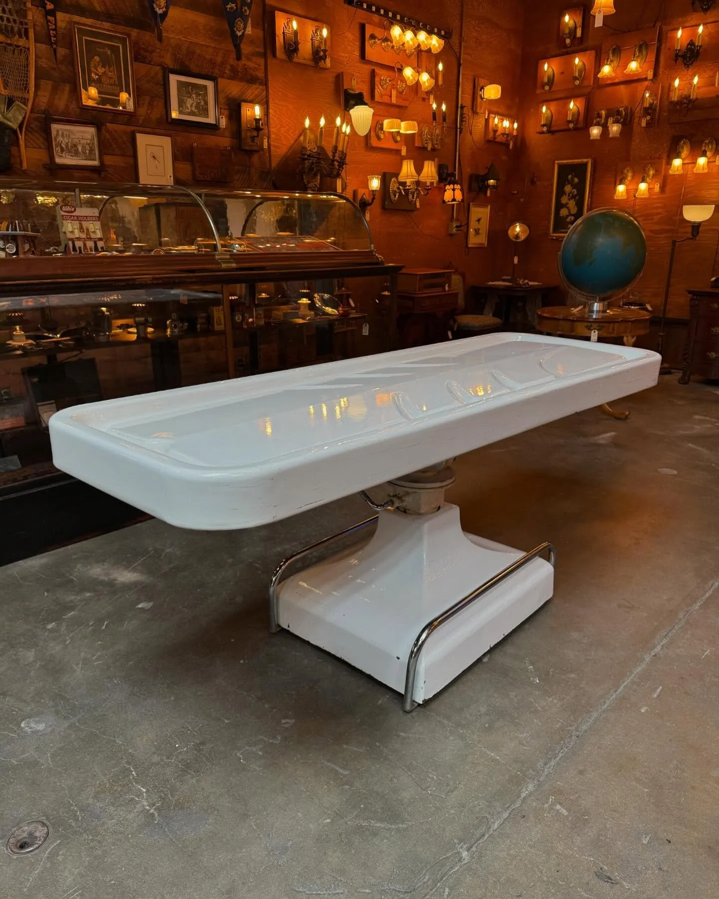 Embalming table? Morticians table? Sit/stand desk? Guest bed? Charcuterie table?&hellip;call it what you will!
If you&rsquo;re a fan of the odd and macabre, this killer piece just might be right up your alley!

We often say that some of our treasures