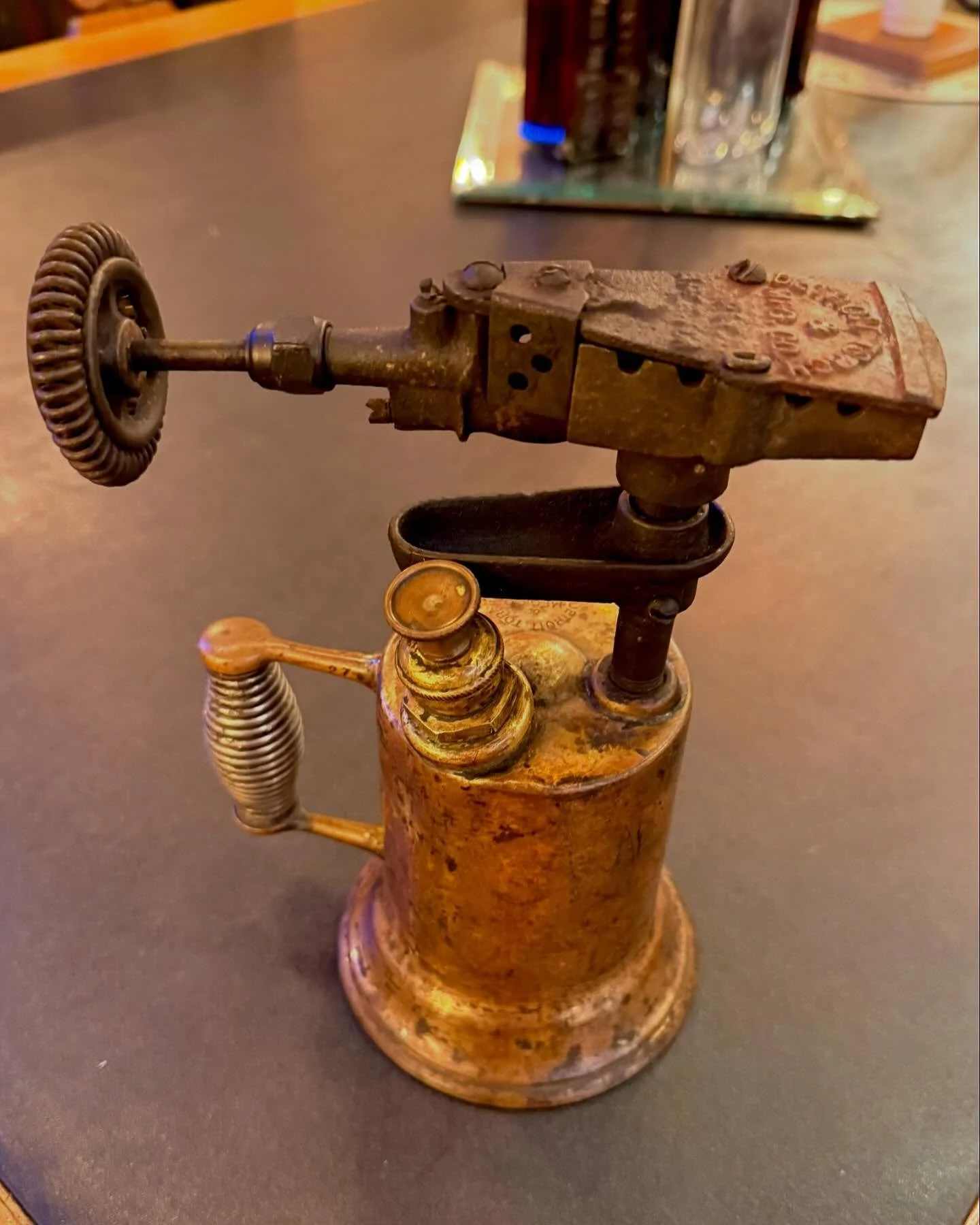 Maybe not the most exciting find, but&hellip;

We love it when a twist on a common item comes through the shop. Especially if we&rsquo;ve never seen it before!
We&rsquo;ve probably had a couple hundred old brass torches come through the shop over the
