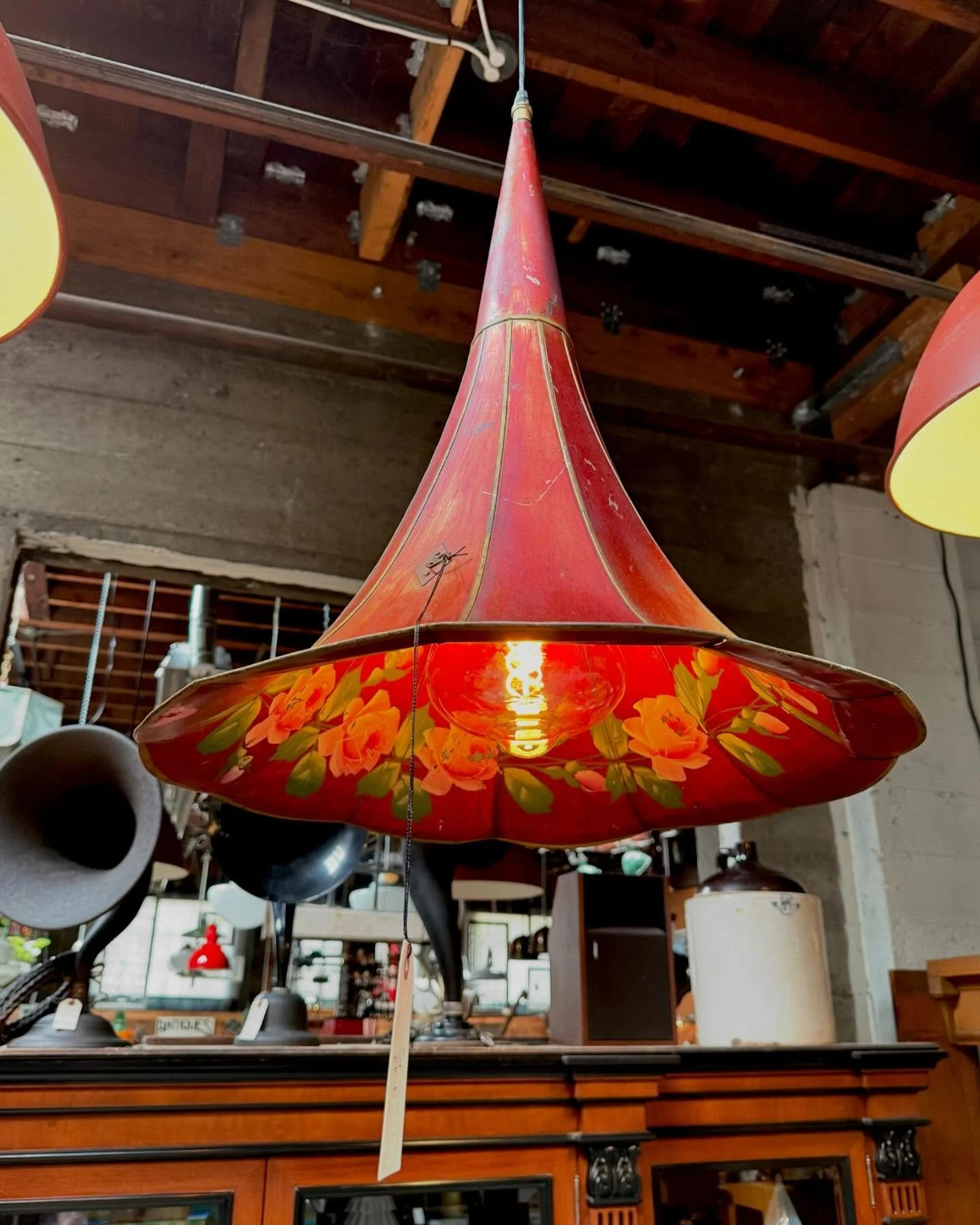 This is the look of an antique gramophone horn living its new best life!