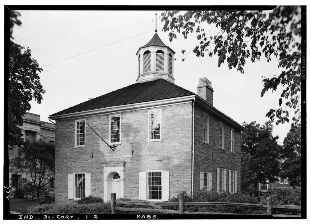  Courthouse at Corydon, Indiana. Image via Library of Congress. 