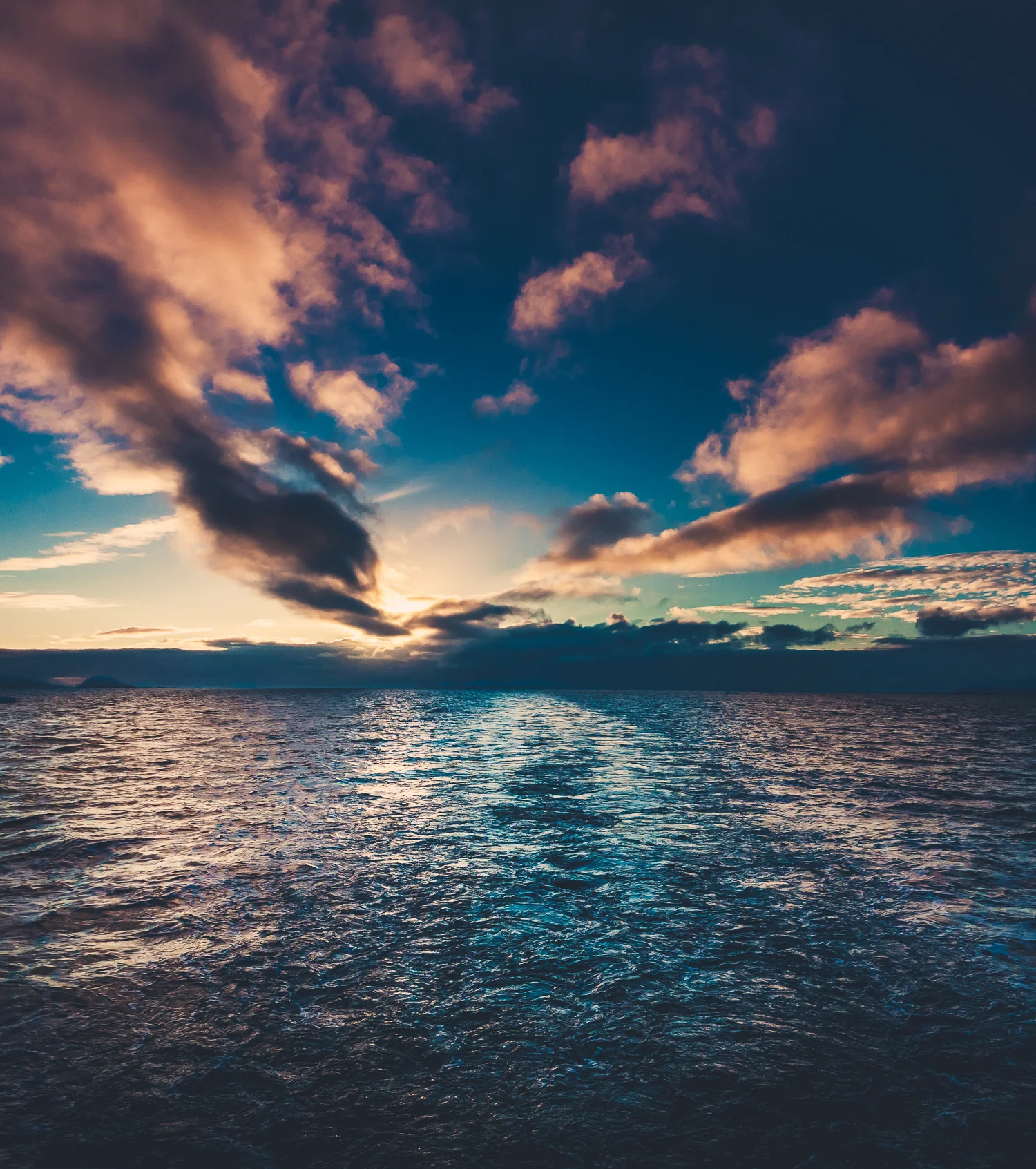 Summer sunset in Antarctica