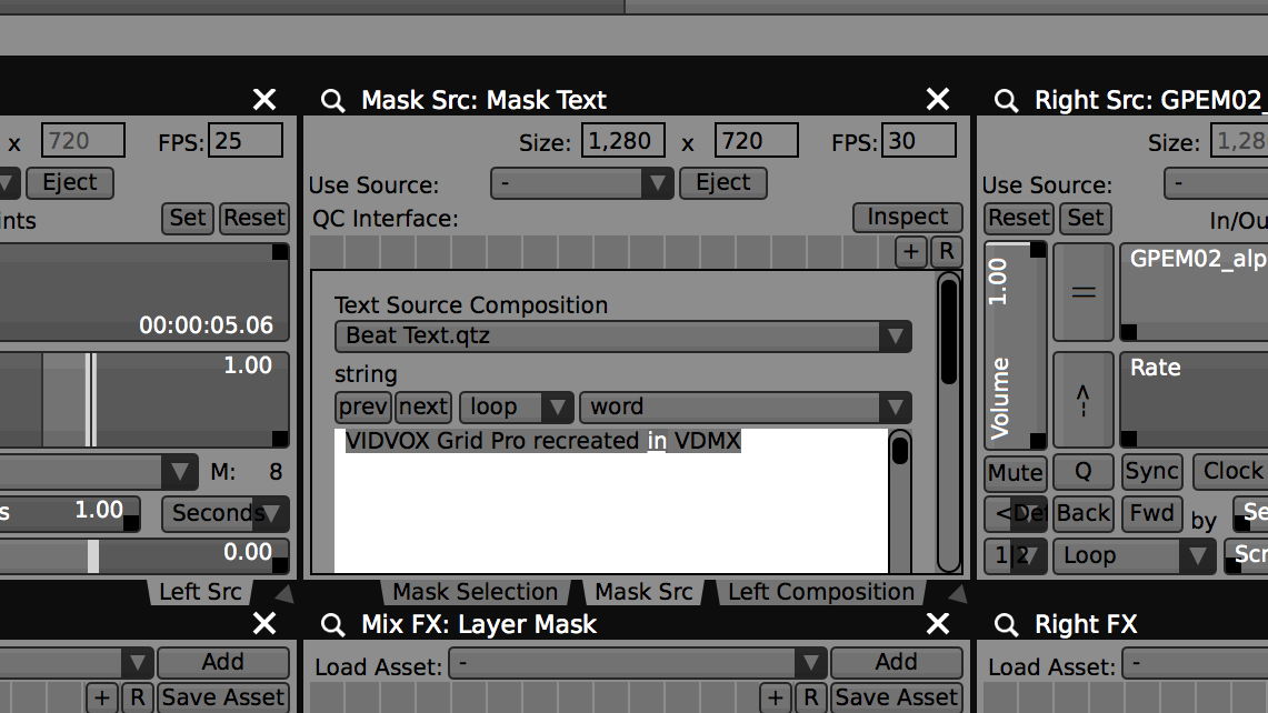 Create a layer with a text source to recreate the Grid Pro Fontsynth for overlays.