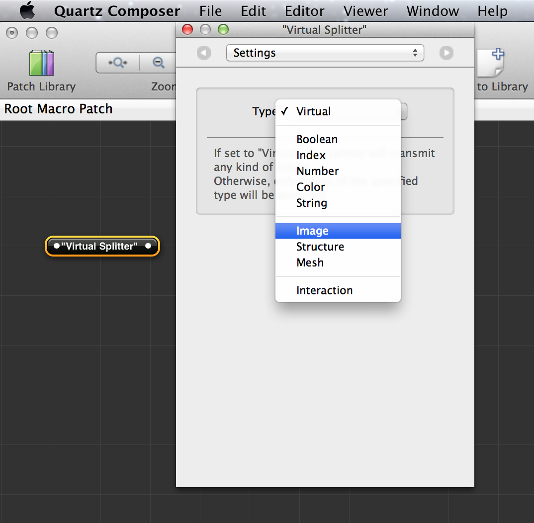 Configurando a chave publicada para "inputImage".