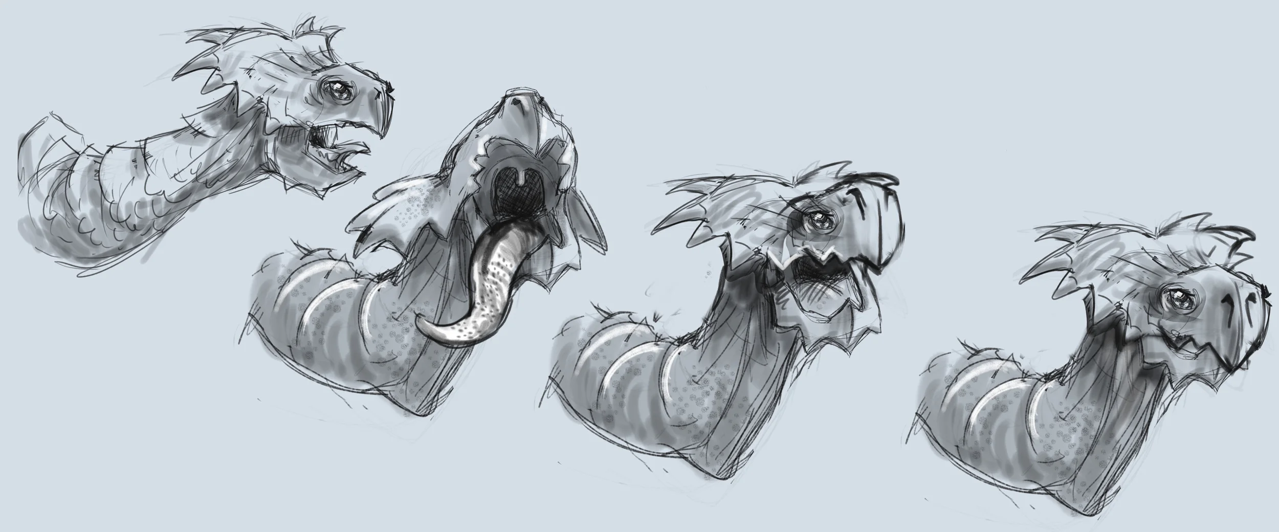 Turtle head concept sketches