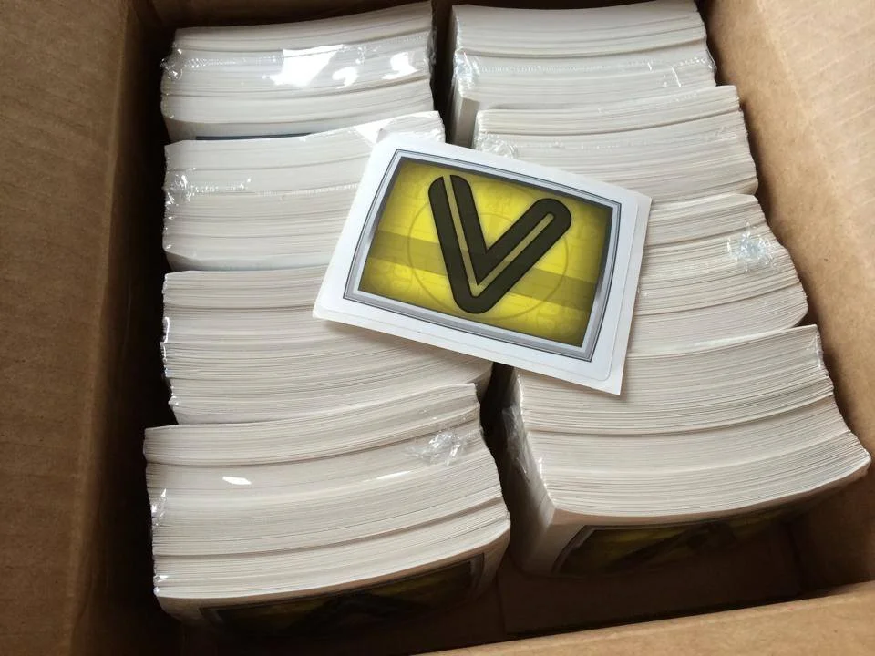 The first box full of VDMX logo stickers!