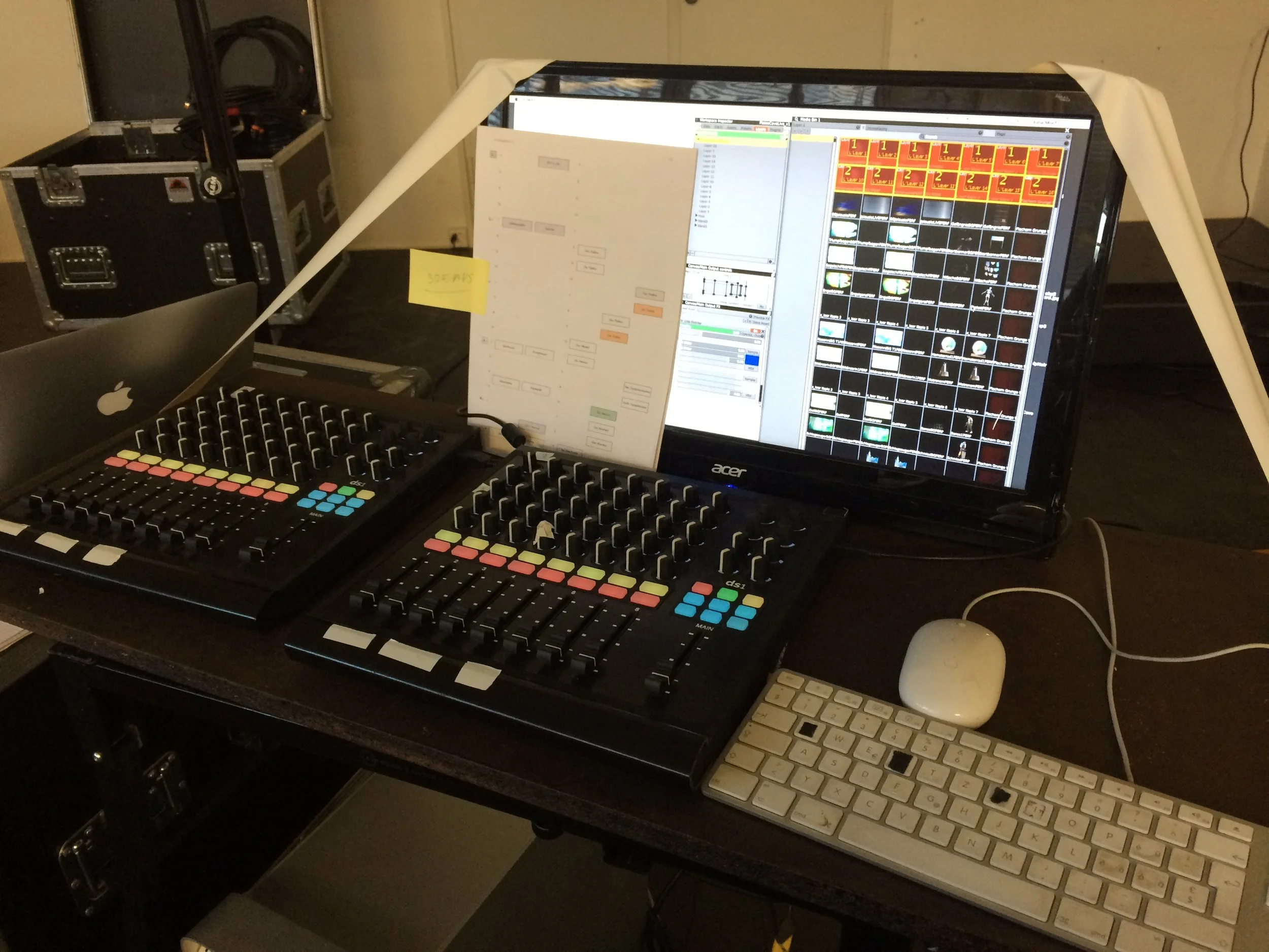 Platos Cave studio rehearsal