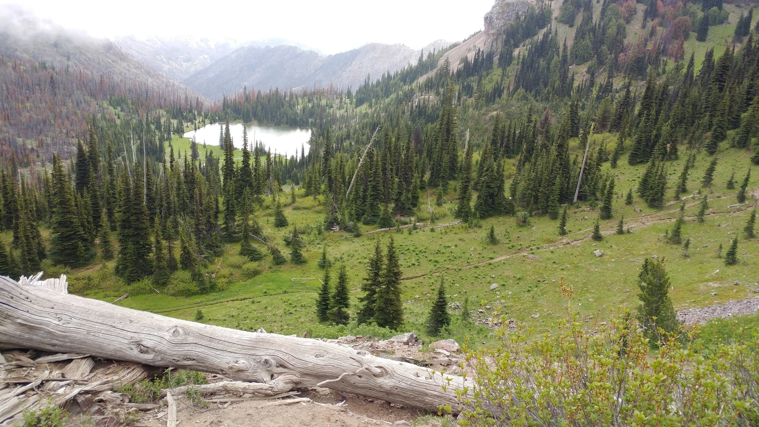 Basin Lake from just below the PCT