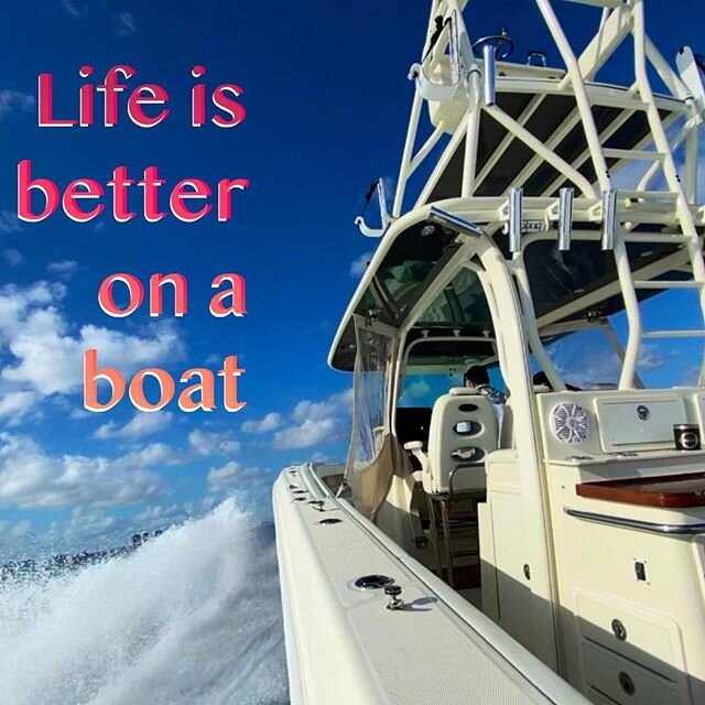 #truth #hydrosportboats #lifeisbetteronaboat #noworries #soflolife #boatingfun #southflorida