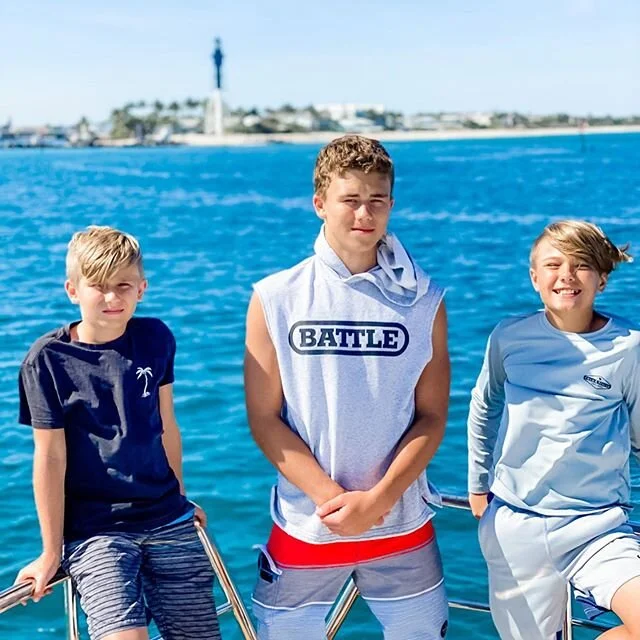 Happy Father&rsquo;s Day!! #mythreesons #boatinglife #captain #southfloridalife #ourfuture