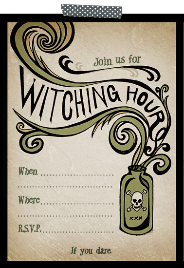 Freebie Weblog Hennel Paper Co. picture regarding Free Halloween Invitations Printable identified as Freebie Website Hennel Paper Co.