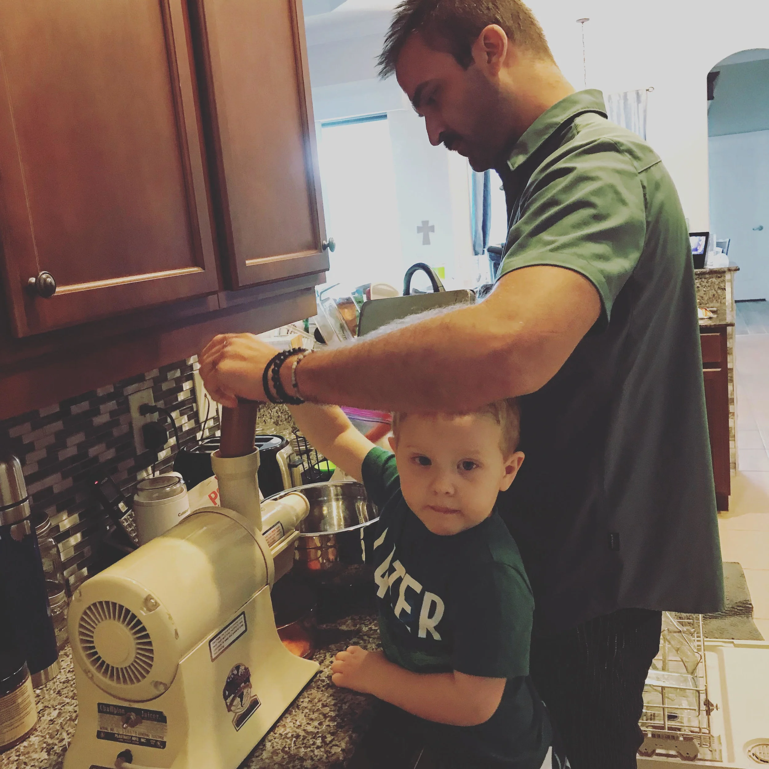Nephew & I Juicing - 2018