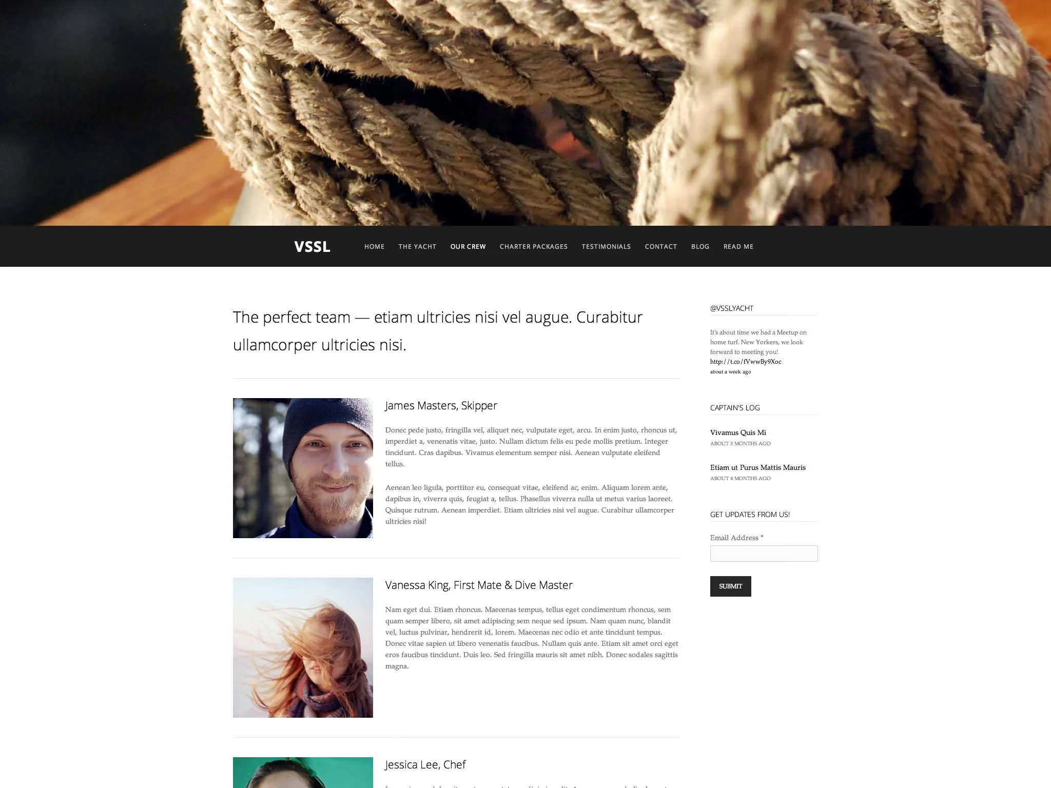 Page Layout: One Sidebar
