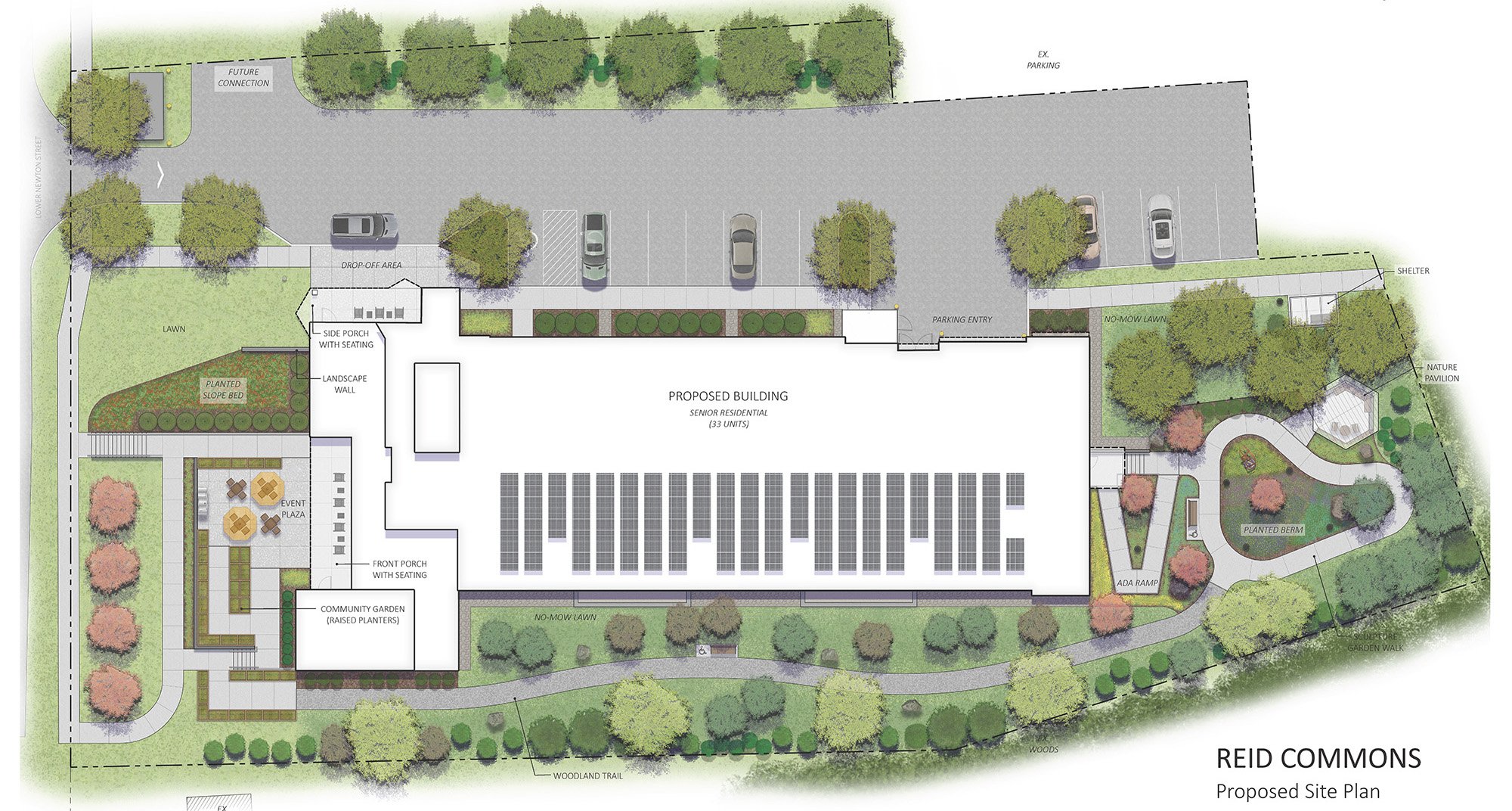 Reid Commons - Rendered Site Plan