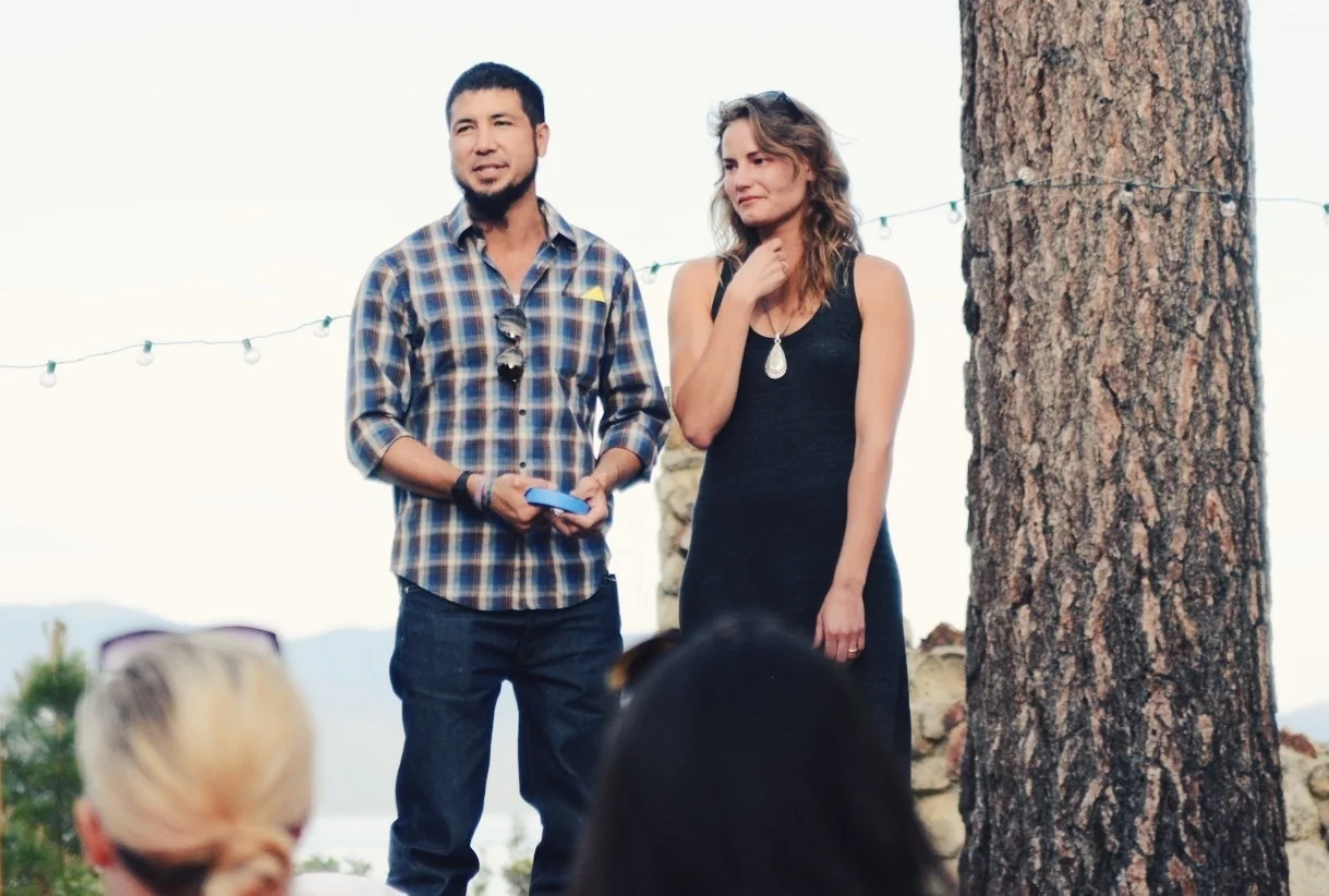 Bryan and Rica at the Friday night cookout