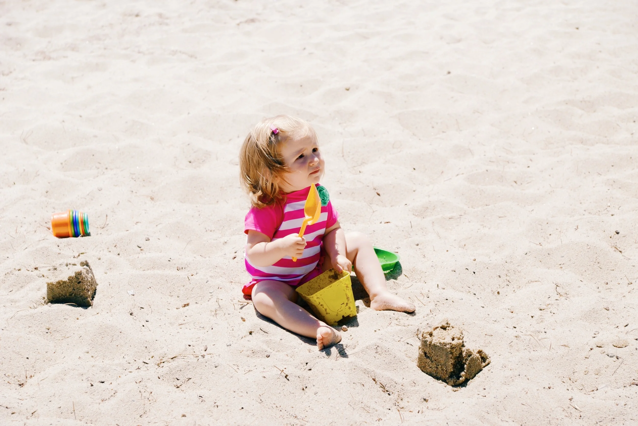 Lila at the beach on Saturday