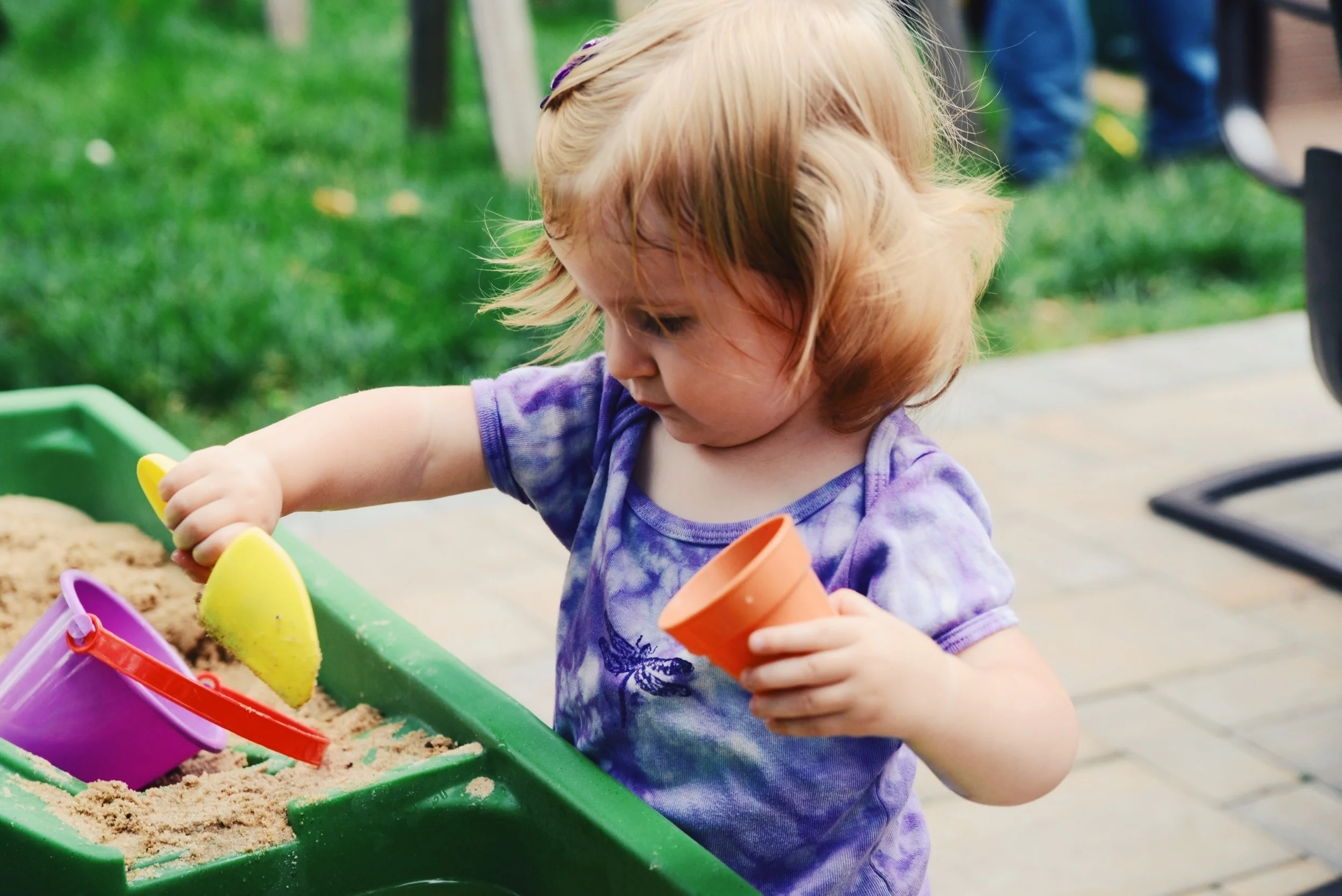 Playing with the sand and water table