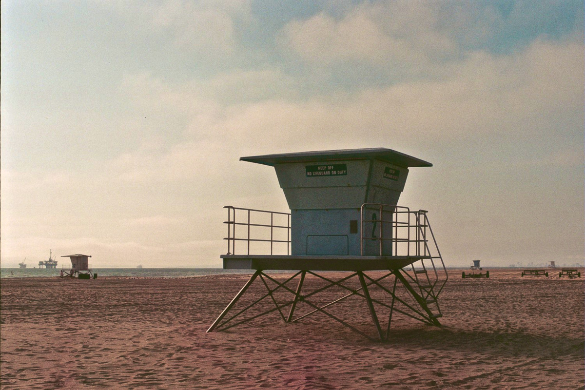 Taken with my Yashica FX-2 in 2009 at Huntington Beach.