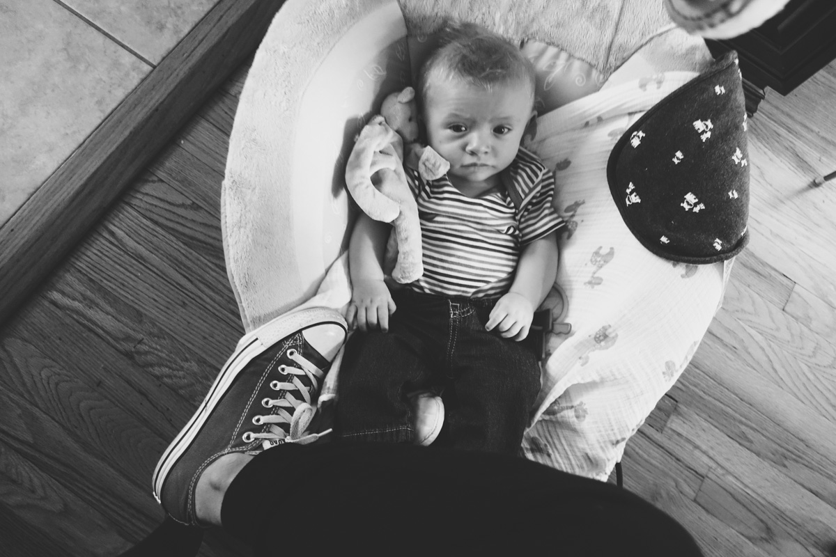 4:00pm: My little assistant hanging out with me while I try to figure out why my external drive has stopped backing up (again, really exciting stuff here!).