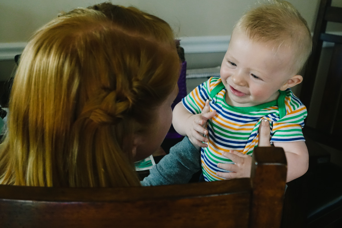 5:00pm: Danielle, our babysitter, is here to do some more bottle boot camp work with Logan. I go back to work on Monday!