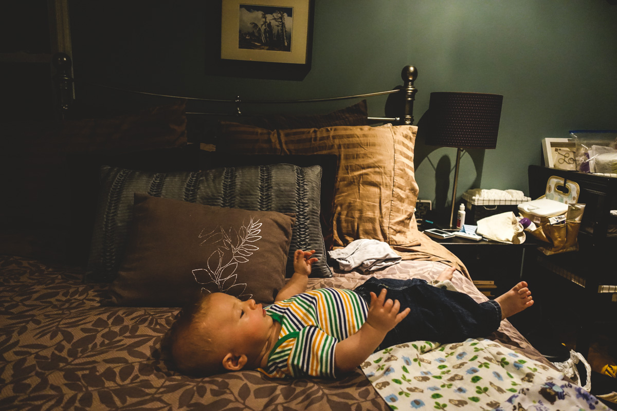 7:15pm: Time for Logan's PJs!