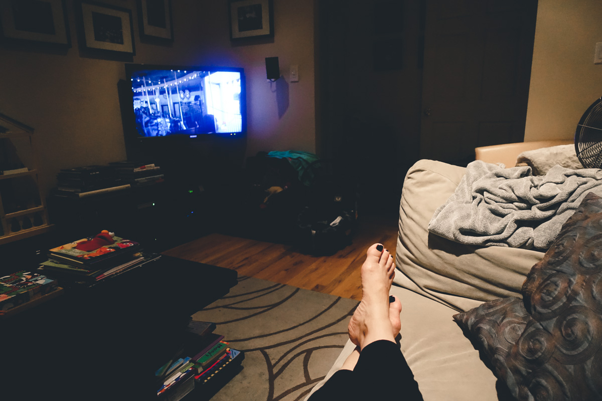 9:30pm: Logan nursed and back down. Watching Grey's Anatomy and writing a blog post. Logan wakes again at 10 and 11. After nursing again at 11pm, I crash out too. Goodnight!