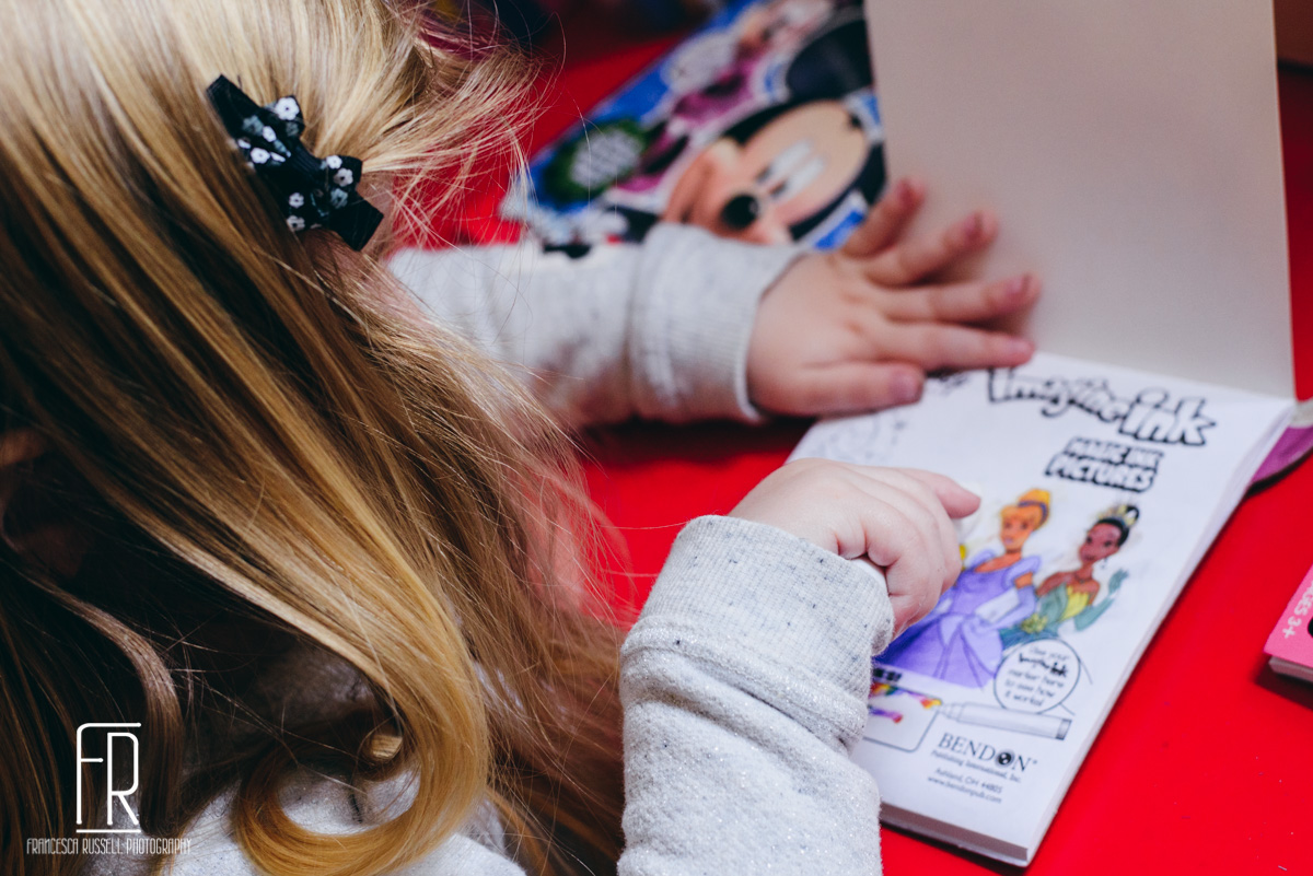 She is really into these Imagine Ink coloring books.