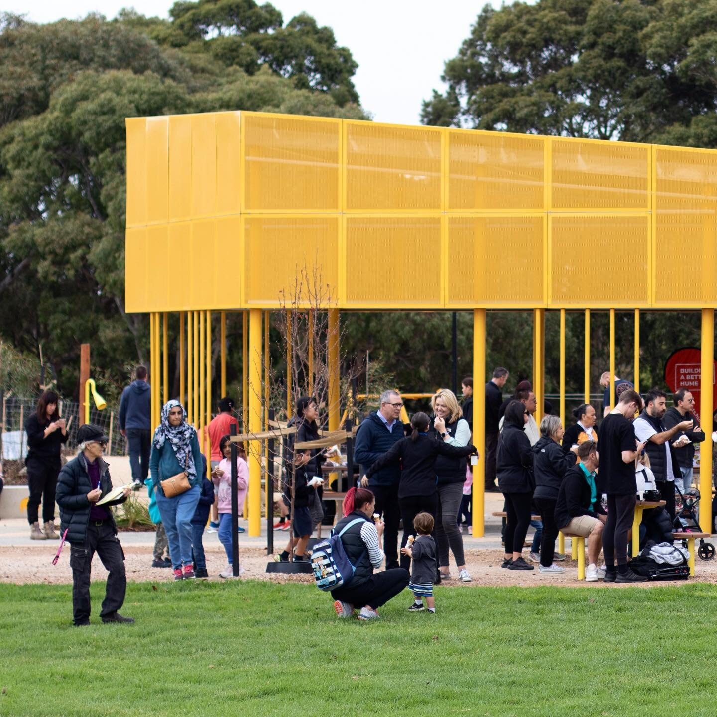 Great to see a big turn out for the official opening of Hume City Council&rsquo;s new Seabrook Reserve play space yesterday (photo credit: Shrey Dutt)