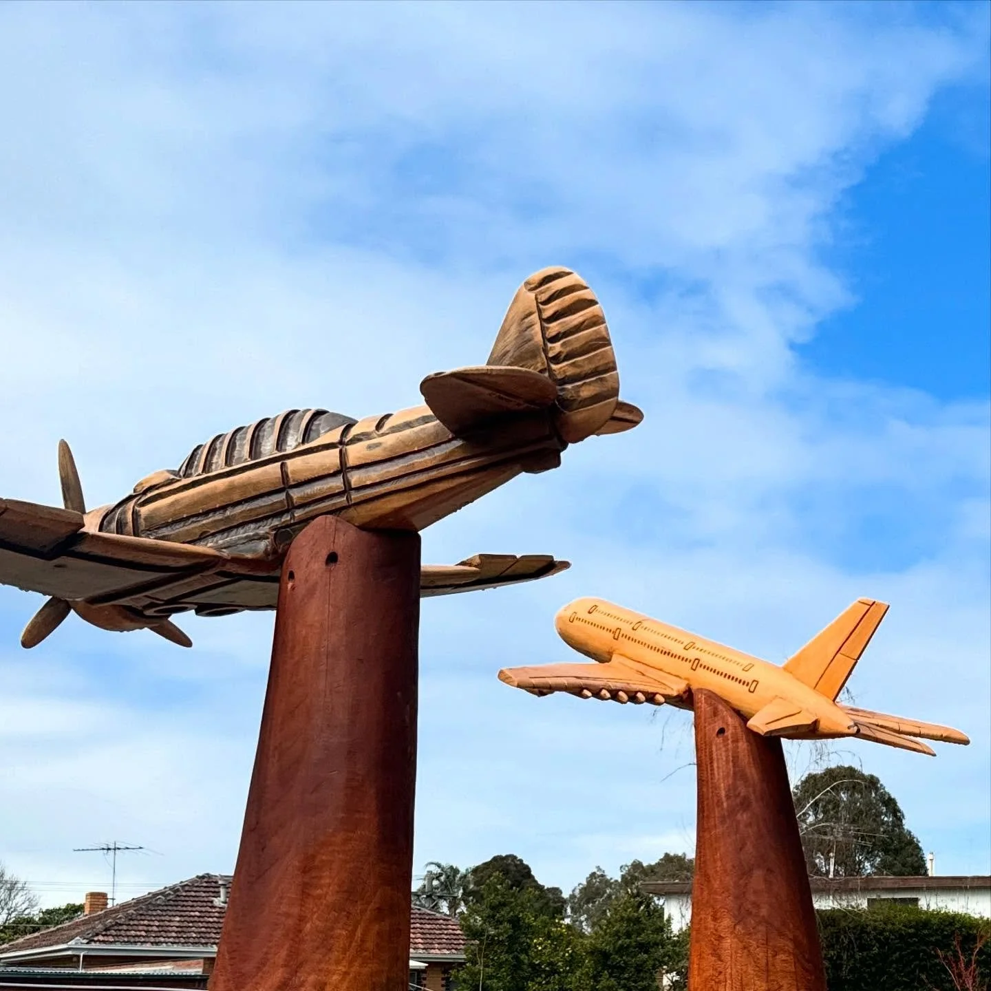 We designed a play space under the Moorabbin Airport flight path. Guess the theme! 
Including some beautiful work by @bkcarving.