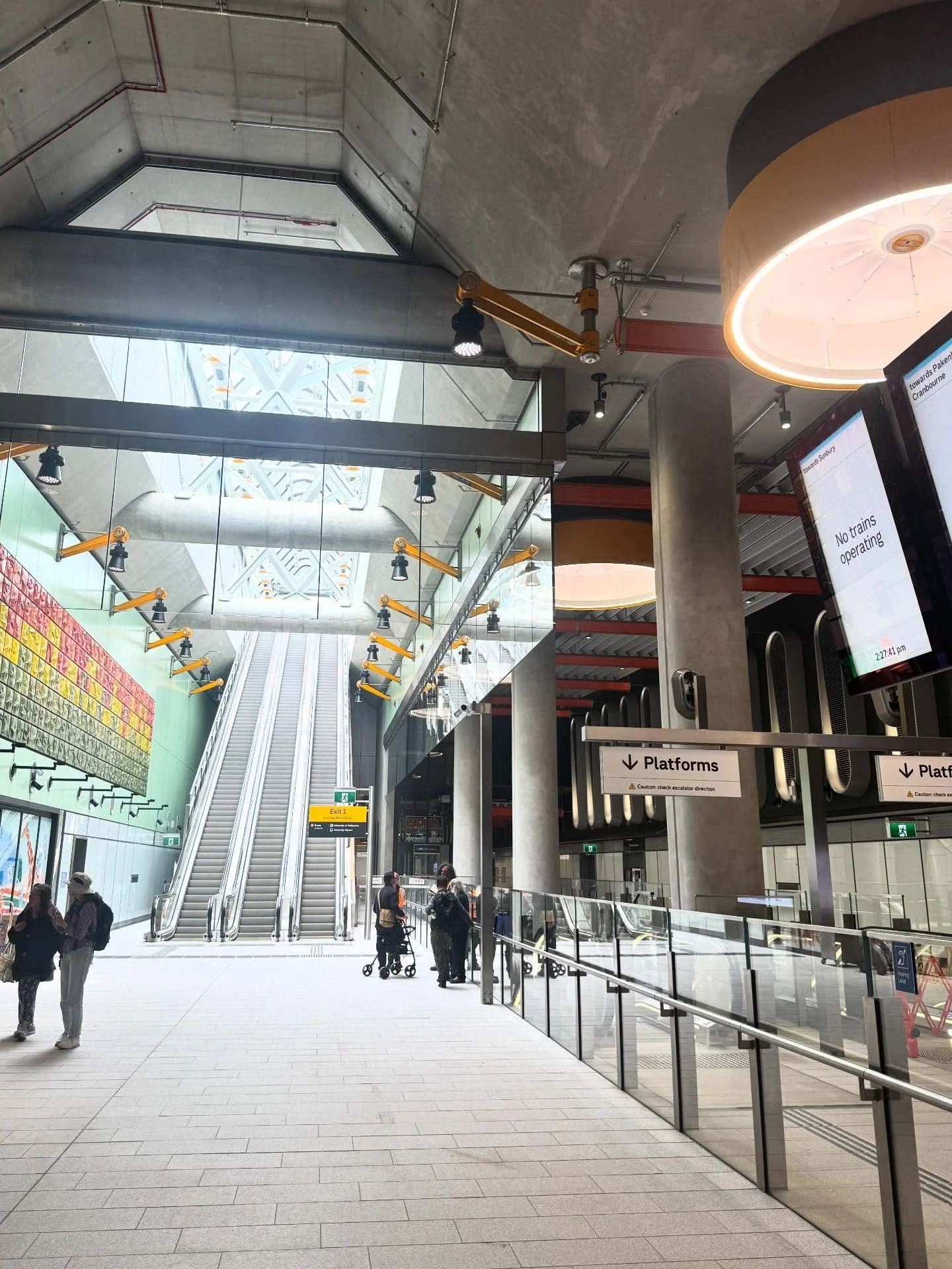 It was great to finally get to have a look inside the new and very conveniently located Parkville Station, only a couple of minutes walk from the FFLA office!