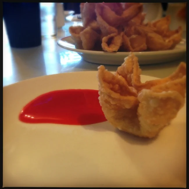 The crab puffs were some of the best I have ever had. Nice and crisp without being greasy, and a great balance of crab and cream cheese.