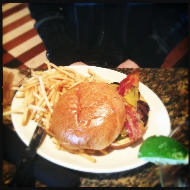 Andrew went with the classic Bacon Burger, which he enjoyed.