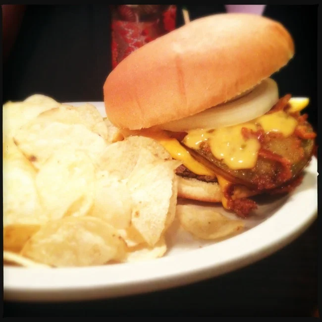 The Fried Green Tomato Burger from Mammy's Kitchen