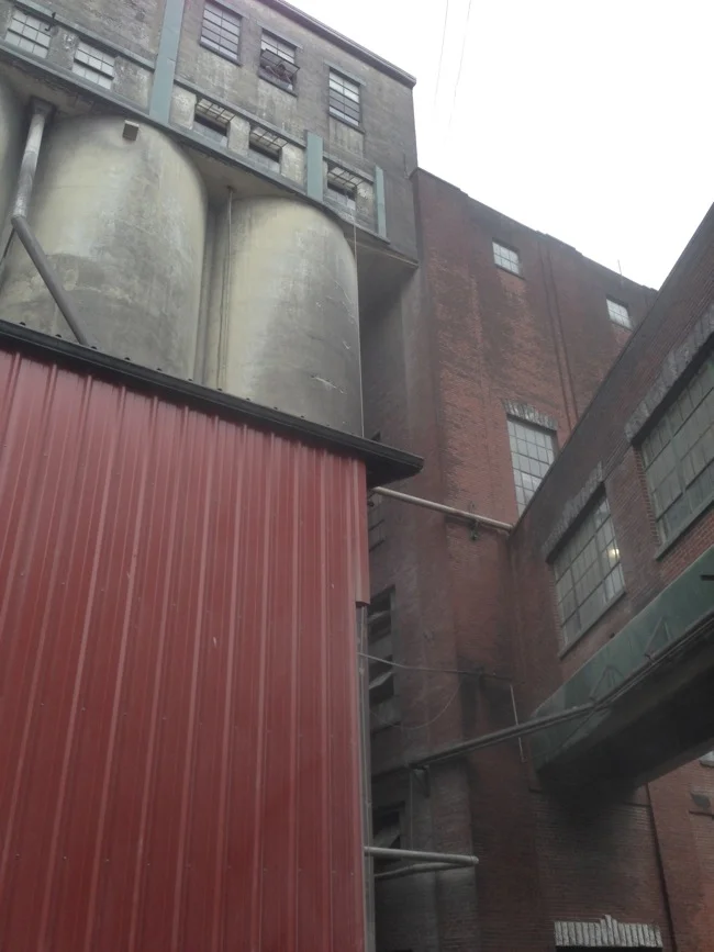 The corn silos at Buffalo Trace are HUGE.