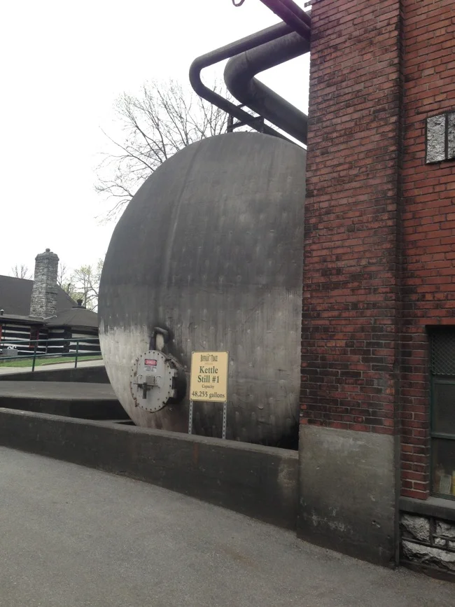 This kettle still holds more than 45,000 gallons of mash, and is one of several at Buffalo Trace.