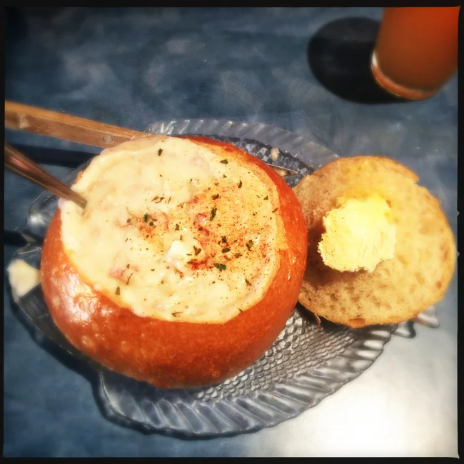 Mo's Chowder Cannon Ball is a full meal for anyone.