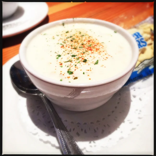 The Lumberyard served up one of the best clam chowders I have had in a long time, definitely worth a try if you are in the area.