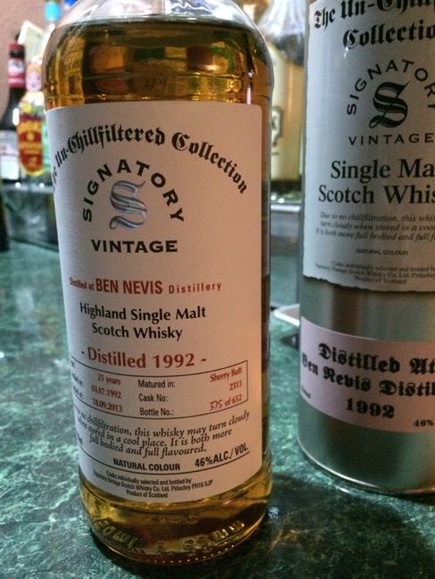 21 yo Ben Nevis Highland Single Malt