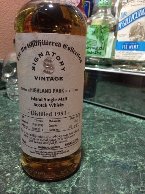 21 yo Highland Park Islay Single Malt