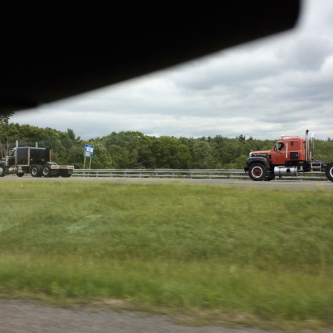 Some classic tractors we saw running down I-84 East in Pennsylvania