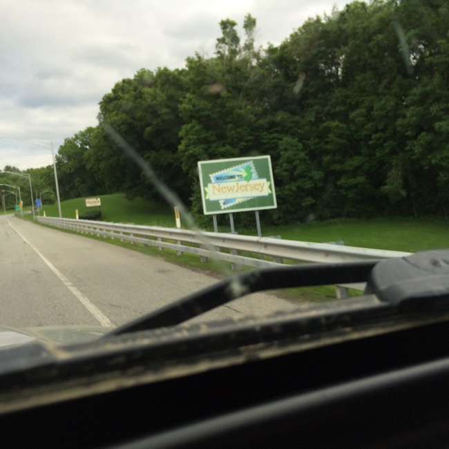 After almost six hours of driving, we made it to New Jersey