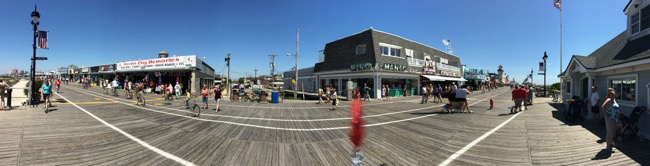 The boardwalk at Ocean City is more than a mile long
