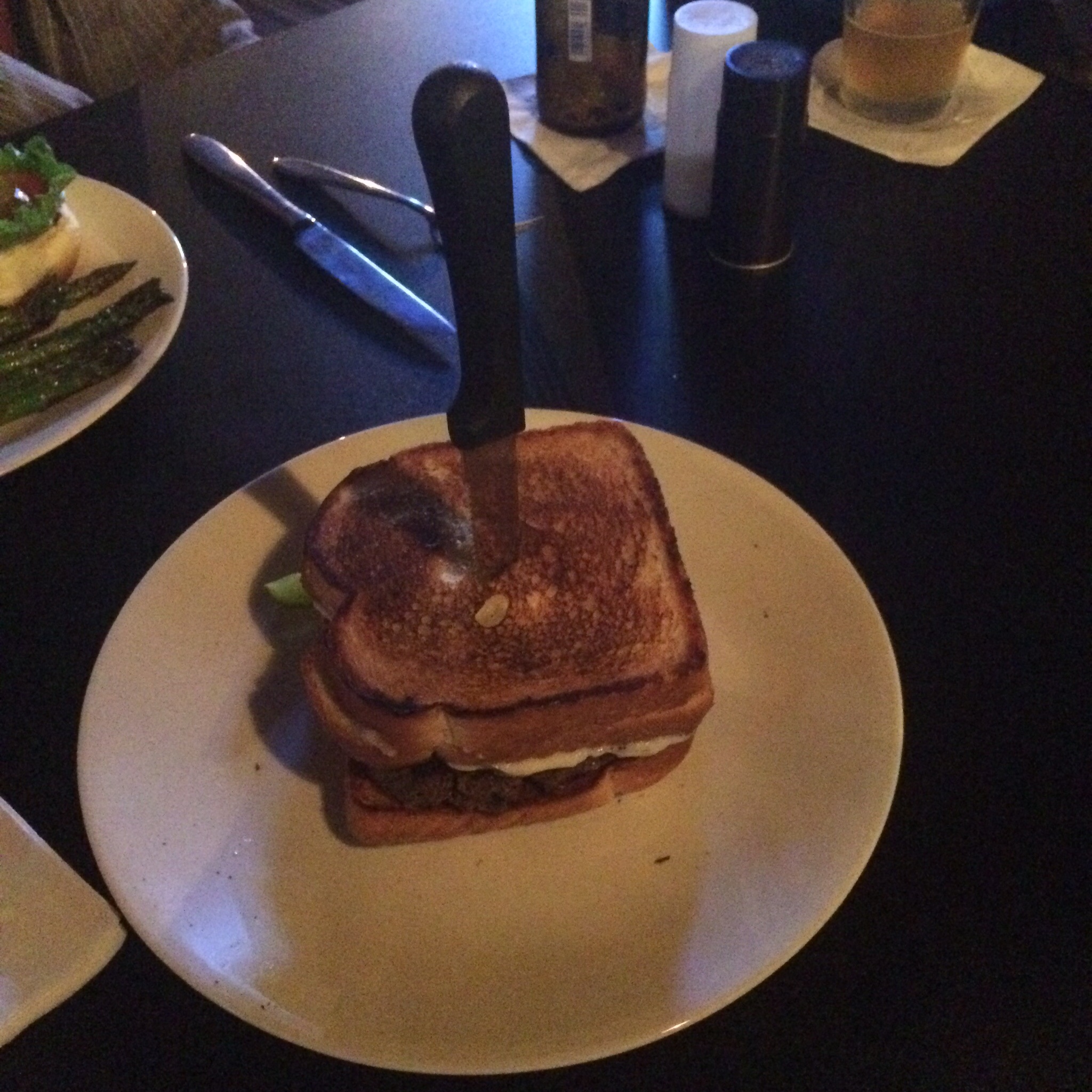 Honey Whyte's "1/2lb Heart Attack" stands by itself, no sides needed!