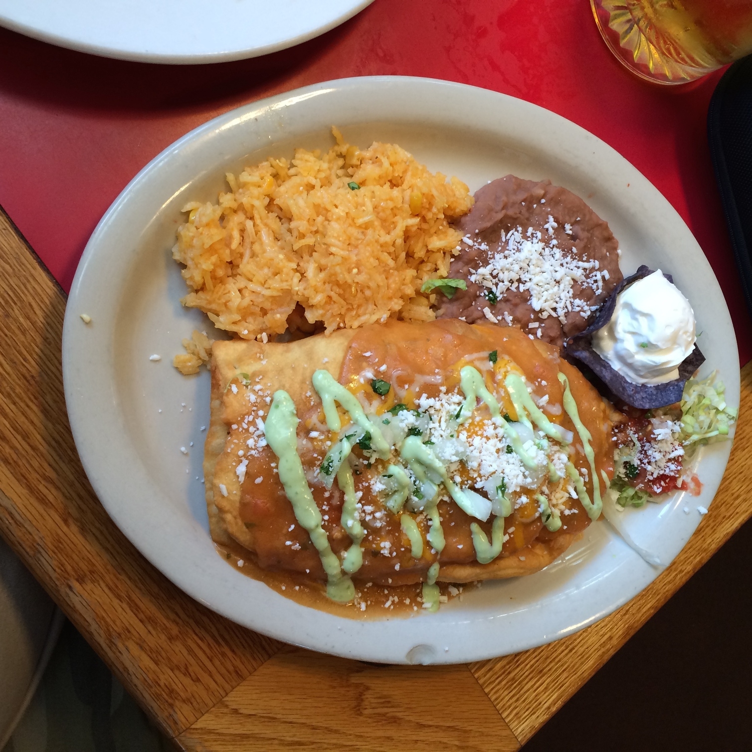 Stuffed Sopapillas, a tradition in New Mexican cooking, are the size of footballs at Salsa Brava