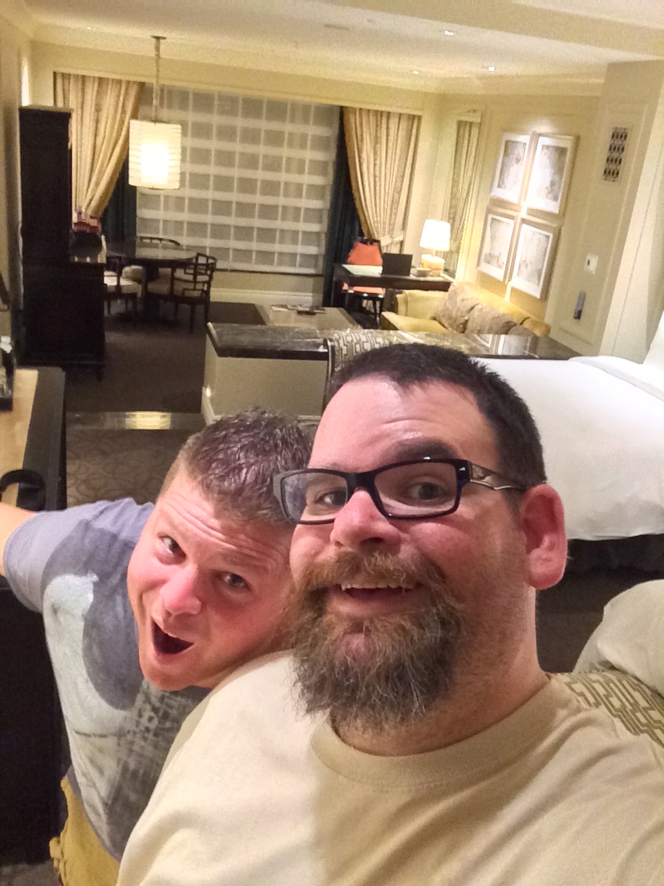 We were just a little excited when we saw the suite they gave us. This is the way to do Vegas folks.