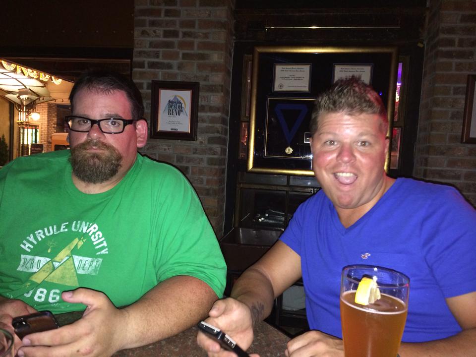 The Fat Boy and Coop at The Brew Brothers brew pub inside the Eldorado