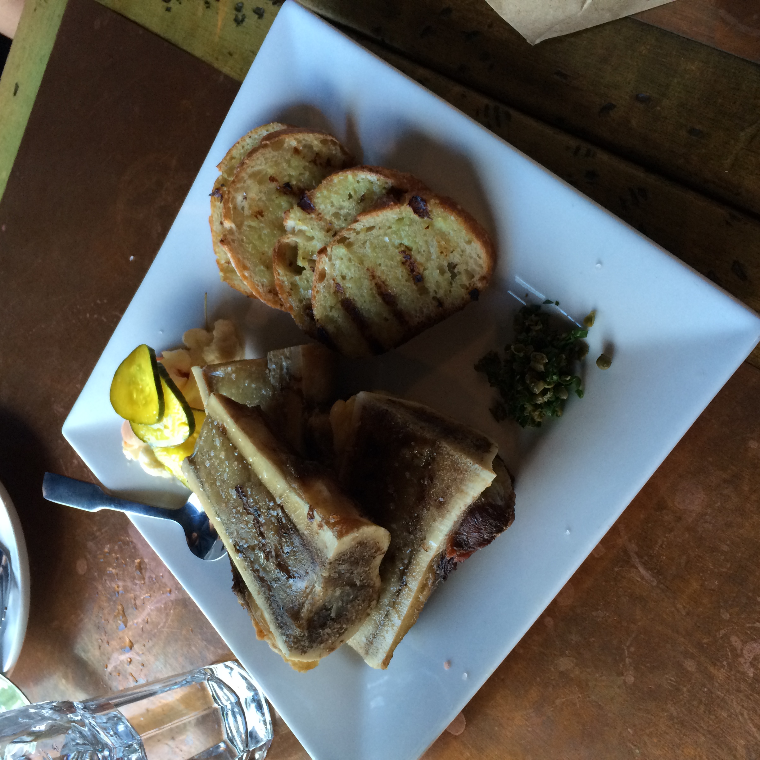 The bone marrow was expertly roasted and perfectly seasoned.